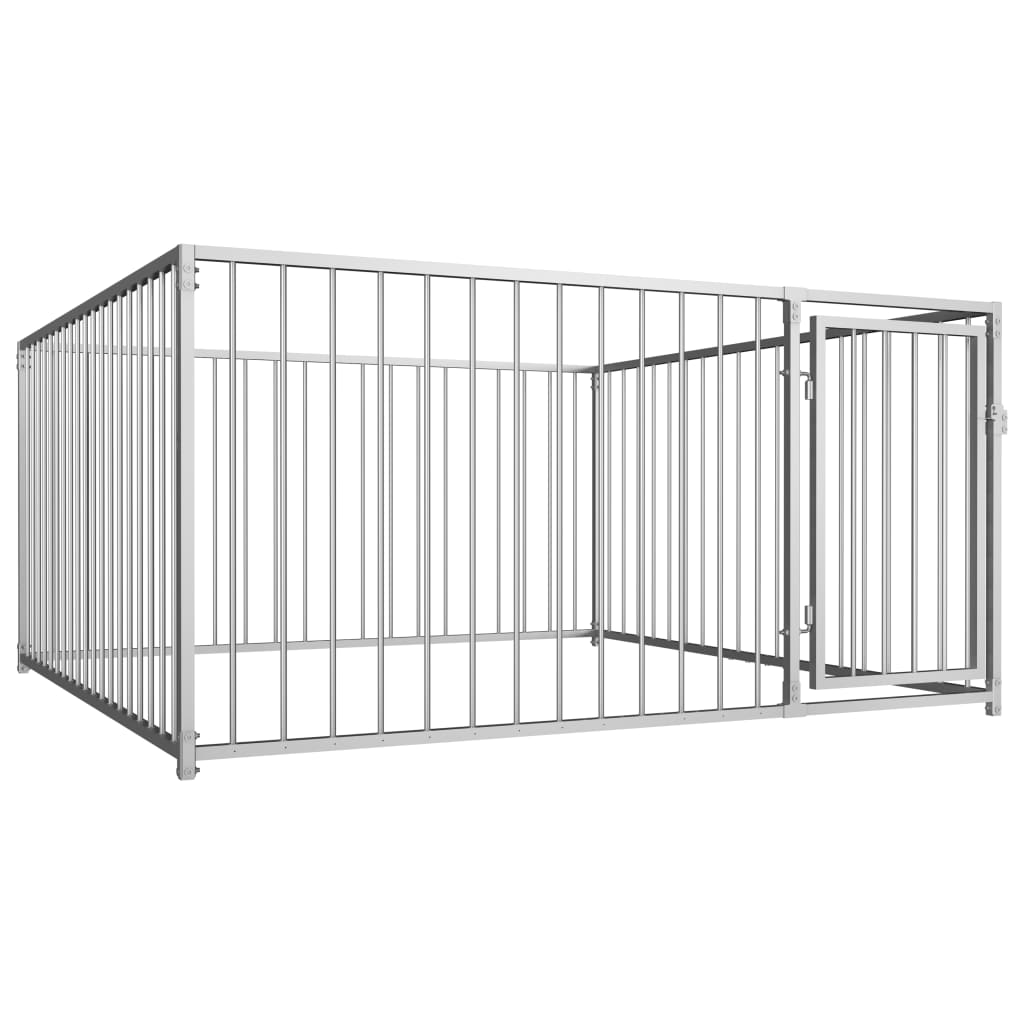 Padoc de caini pentru exterior, 200 x 200 x 100 cm